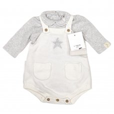 GX499: Baby Girls 3 Piece Knitted Outfit (first Size)